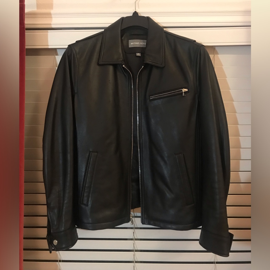 Mens Black Leather Jacket